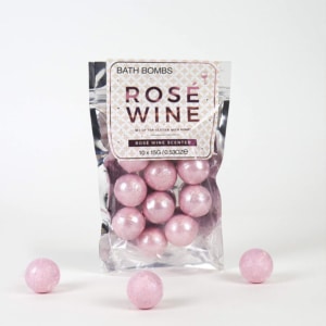 Boule de bains rosé pour un cadeau femme.