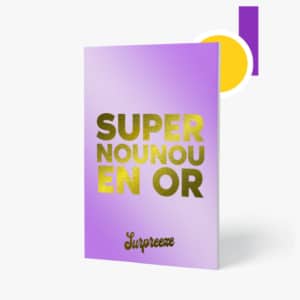 Carte cadeau nounou.