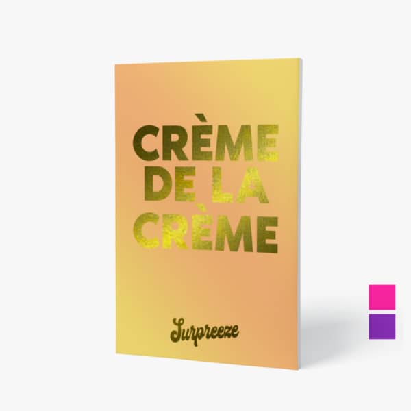 Carte de voeux crème de la crème