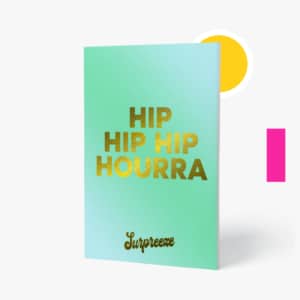 Carte de voeux hip hip hourra