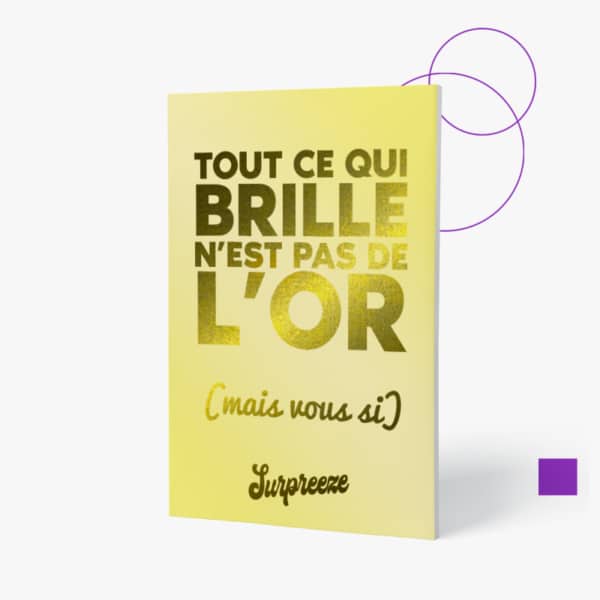 Carte tout ce qui brille